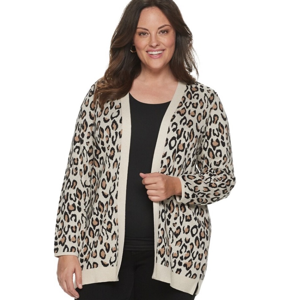 Croft & Barrow Leopard Cardigan